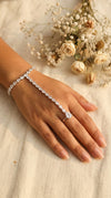 Moonstone Hand Chain Finger Bracelet