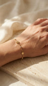 Minimal Daisy Flower Charm Bracelet