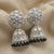 Black Bead Dome Jhumka
