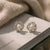 Floral Pearl Halo Earrings