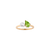Pearl Toi et Moi Ring - Green Peridot