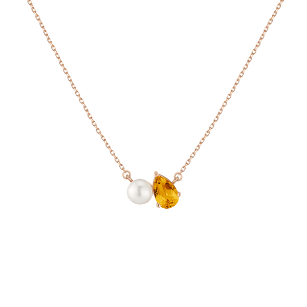 Pearl Toi et Moi Necklace