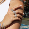 Pear Lab Grown Diamond Eternity Ring