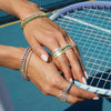 Lab Grown White Sapphire Baguette Eternity Ring
