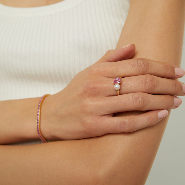 Pearl Toi et Moi Ring