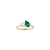 Pearl Toi et Moi Ring - Green Emerald