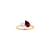 Pearl Toi et Moi Ring - Red Garnet