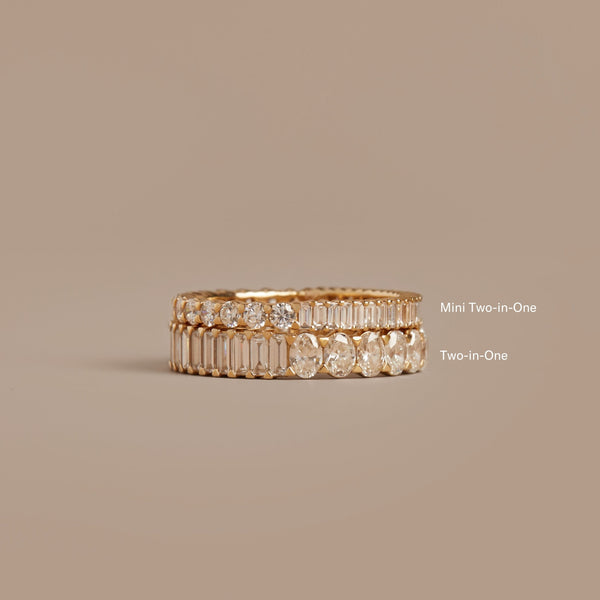 Mini Two-in-One Lab Grown Diamond Eternity Ring