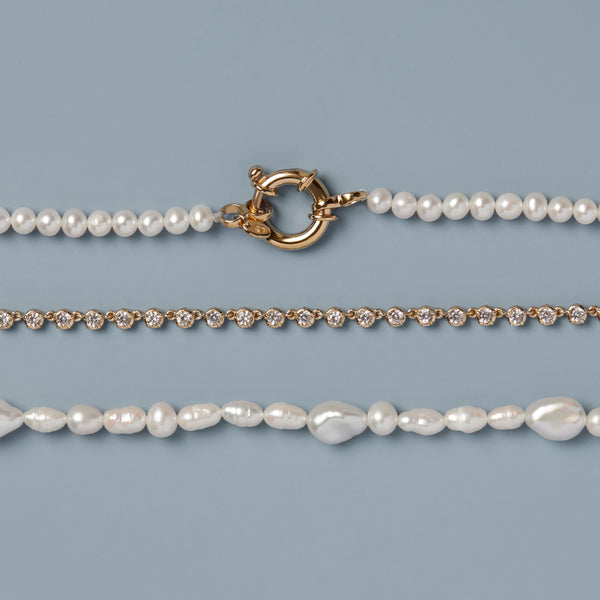 Pearl Aura Beaded Necklace