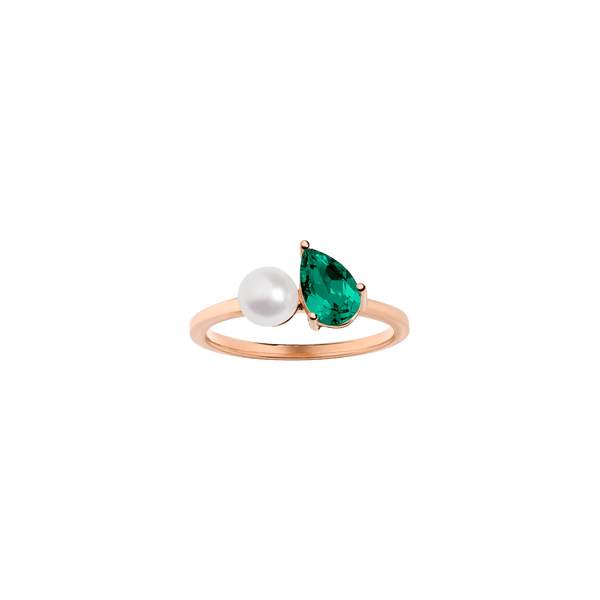 Pearl Toi et Moi Ring