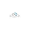 Pearl Toi et Moi Ring - Aquamarine