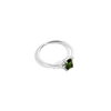 Vintage-Inspired Emerald Cut Ring (Green Tourmaline)