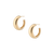 Gold Smooth Arch Hoops Medium