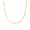 Solid Gold Herringbone Chain Necklace