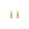 Gold Smooth Arch Hoops Medium
