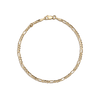 Medium Gold Figaro Chain Bracelet