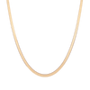 Gold Herringbone Chain Necklace