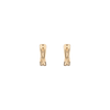 Crossover Huggie Earrings