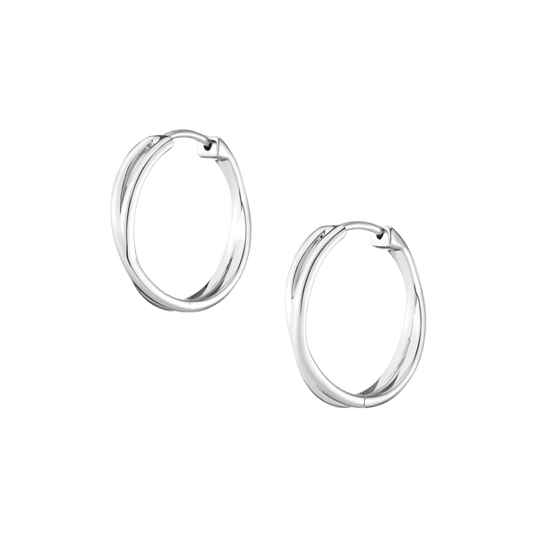 Crossover Hoop Earrings
