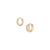 Diamond Crossover Huggie Earrings