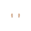 Diamond Crossover Huggie Earrings