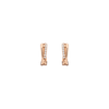 Diamond Crossover Huggie Earrings