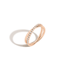 Diamond Crossover Ring