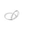 Diamond Crossover Ring
