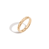 Mini Quilted Gold Ring