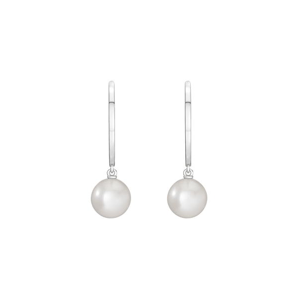 Pearl Hoop Earrings