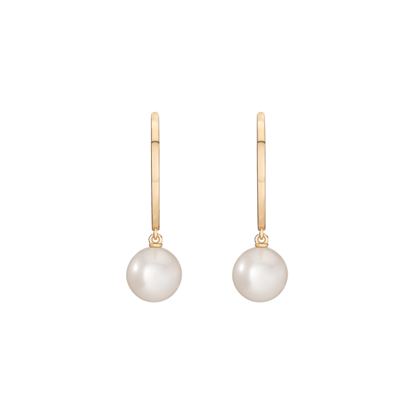 Pearl Hoop Earrings