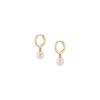 Pearl Huggie Earrings