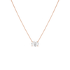 Oval Gemstone Solitaire Necklace