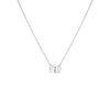 Oval Gemstone Solitaire Necklace