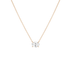 Oval Gemstone Solitaire Necklace