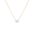 Oval Gemstone Solitaire Necklace