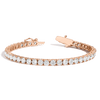 Lab Grown White Sapphire Tennis Bracelet