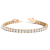 Lab Grown White Sapphire Tennis Bracelet