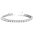 Lab Grown White Sapphire Tennis Bracelet - 10ct