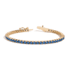Lab Grown Blue Sapphire Tennis Bracelet - 6ct