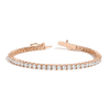Lab Grown White Sapphire Tennis Bracelet