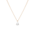Pear Gemstone Solitaire Necklace