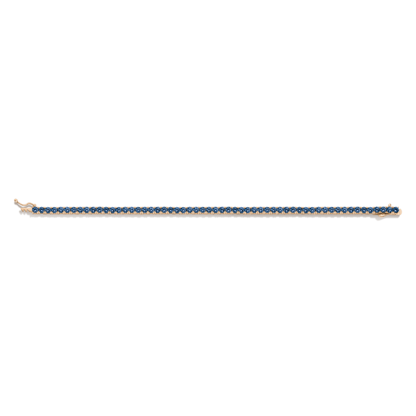 Lab Grown Blue Sapphire Tennis Bracelet - 6ct