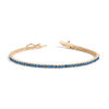Lab Grown Blue Sapphire Tennis Bracelet