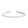 Lab Grown White Sapphire Tennis Bracelet