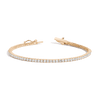 Lab Grown White Sapphire Tennis Bracelet