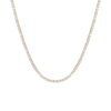 Lab Grown White Sapphire Tennis Necklace