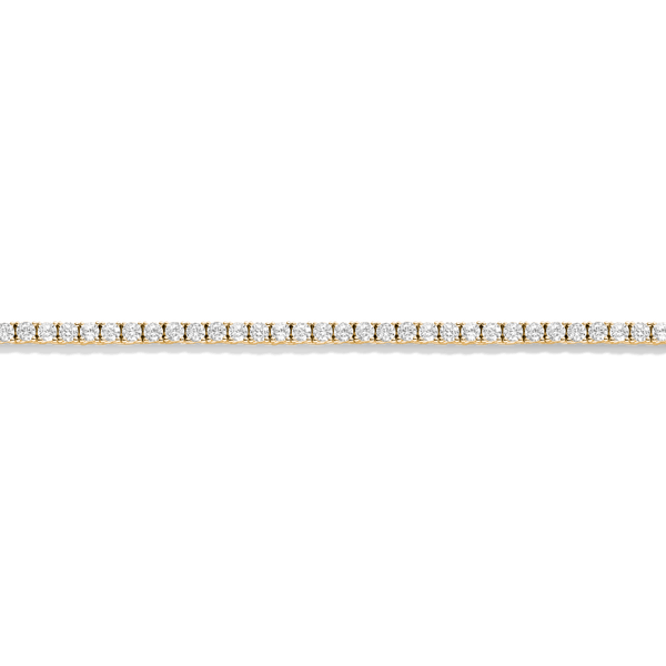 Lab Grown White Sapphire Tennis Necklace