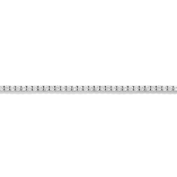 Lab Grown White Sapphire Tennis Necklace - 13ct
