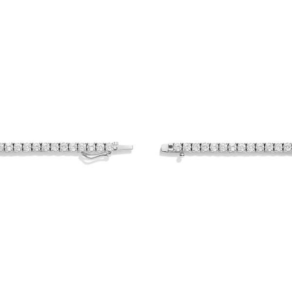 Lab Grown White Sapphire Tennis Necklace - 13ct